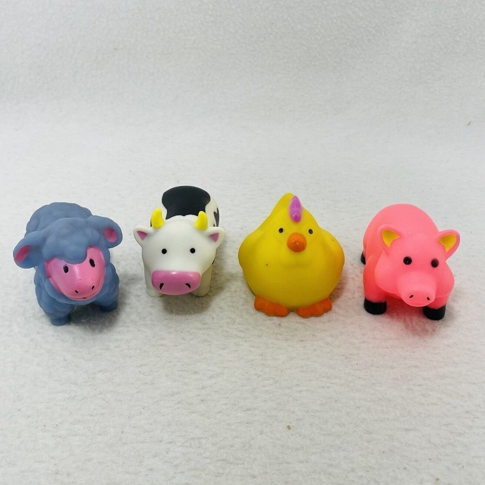 Farm Animal Pool Water Toy Bathtub Beach Kid Toddler Pretend Play Figure Doll